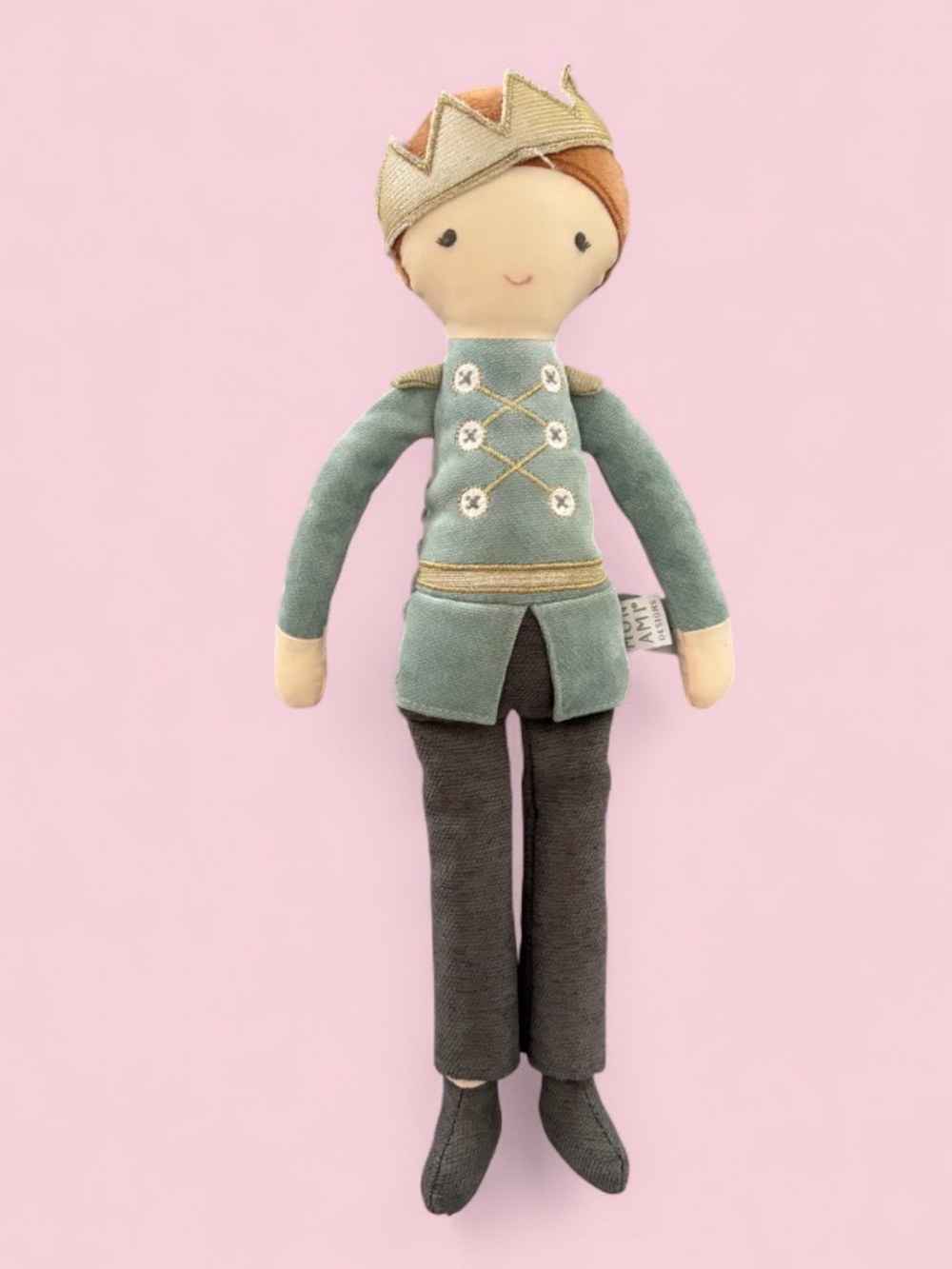 Mon Ami Designs Prince Jean Luc Heirloom Soft Doll Plush Crown 2022